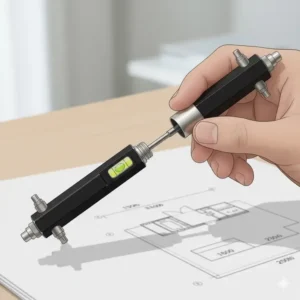 A professional engineer using the multi tool pencil for precise technical and architectural drafting.