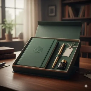 A beautifully packaged premium notebook set, making an ideal and sophisticated gift for writers or students.