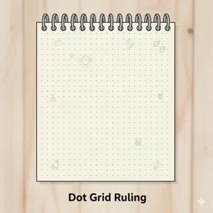 Close-up detail of the high-quality paper inside a spiral notebook with spiral on top.