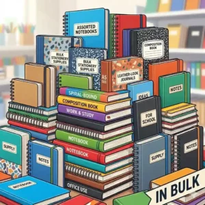 Premium leather-bound corporate notebooks in bulk with custom logos for gifts.