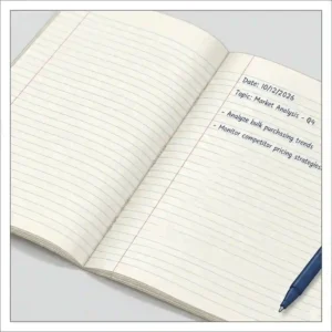 3: Detailed close-up of the interior college-ruled pages of bulk composition notebooks.